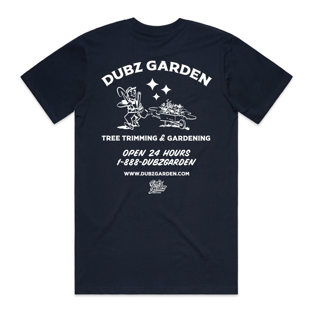 Dubz Garden - Tree Trimming & Gardening Service T-shirt Navy