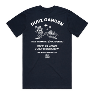 Dubz Garden - Tree Trimming & Gardening Service T-shirt Navy