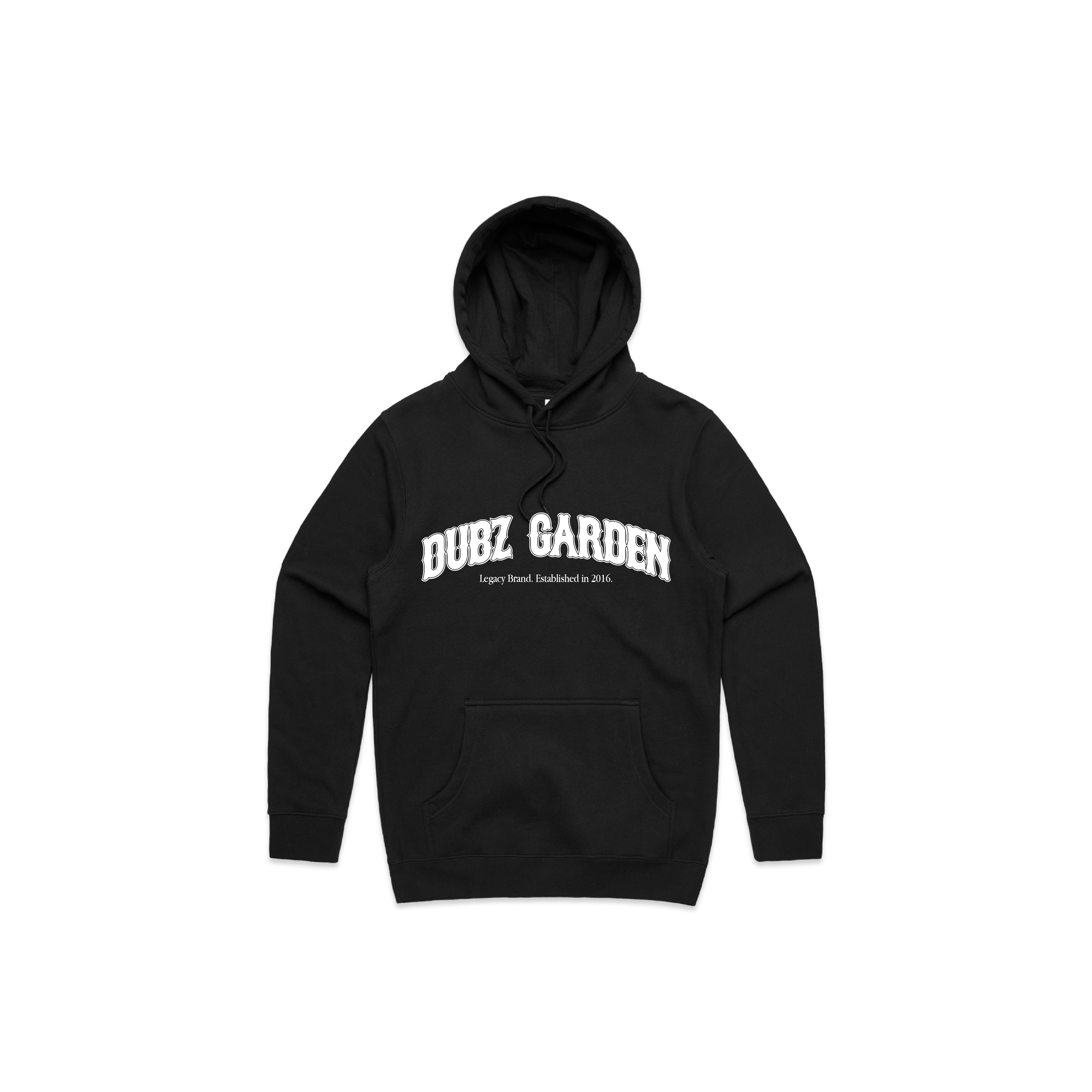 DUBZ GARDEN LEGACY HOODY - BLACK / WHITE