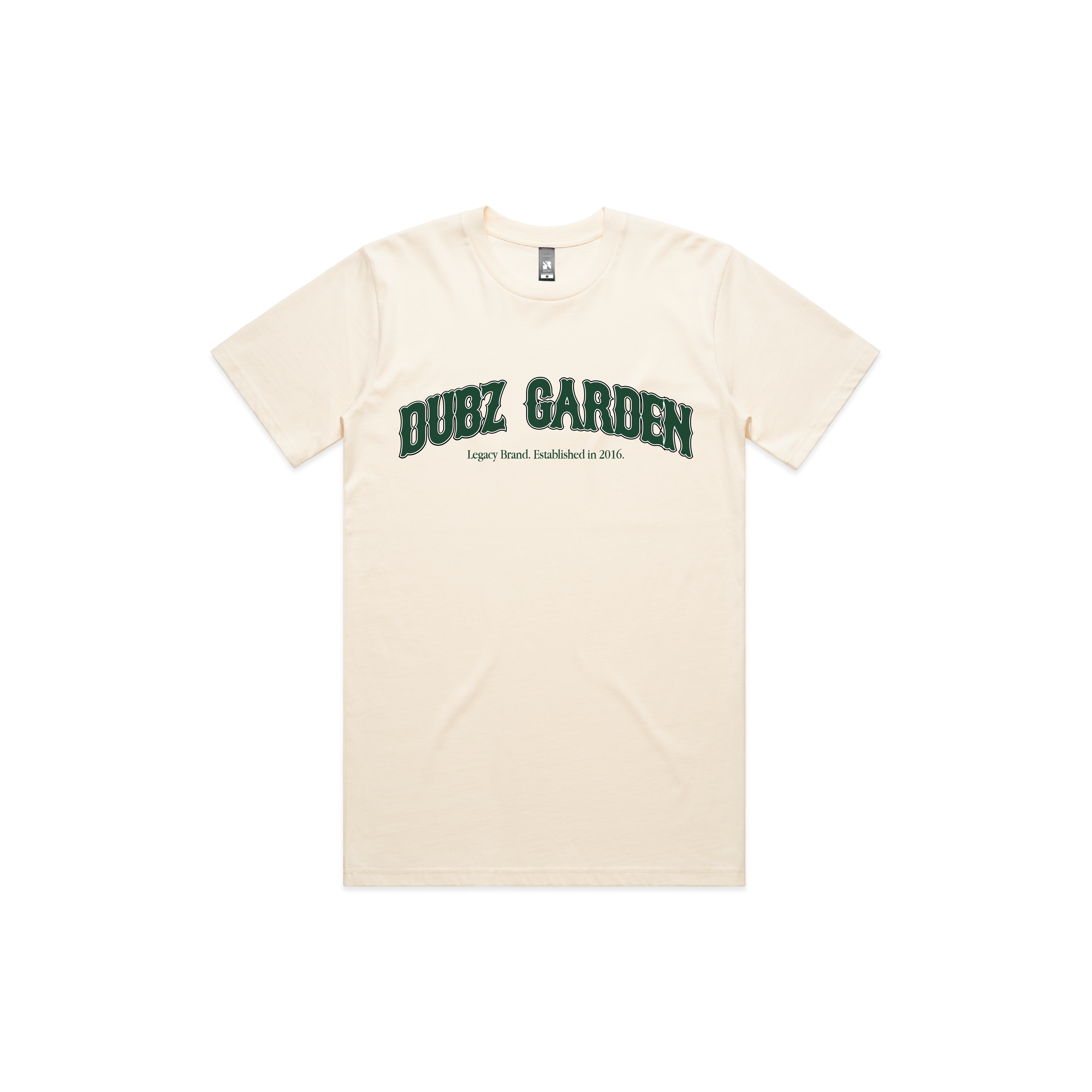 DUBZ GARDEN LEGACY T-SHIRT-ECRU / GREEN