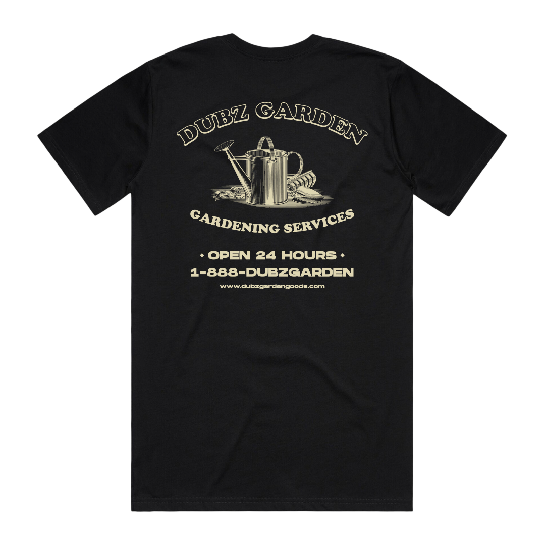 Dubz Garden Gardening Service T-shirt - Black