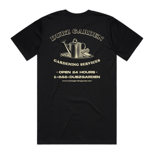 Dubz Garden Gardening Service T-shirt - Black